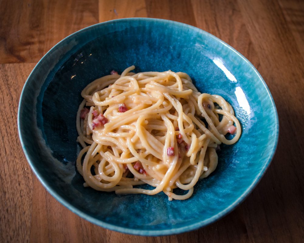 Spaghetti Carbonara quer